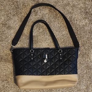Jessica Simpson Large Quilted Handbag Tote Purse